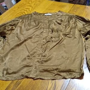 LACAUSA WOMENS LARGE Top Shirt Blouse NEW Work Office Vacation Casual Resort